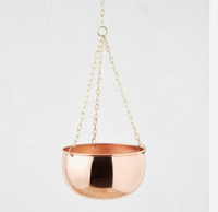 Porte-jardinière suspendu en cuivre au design moderne Pots de fleurs Décoration de balcon Pots écologiques Bols pour la plantation