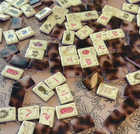 Fichas de Mahjong Americanas con Patrón de Tortuga, Fichas de Mahjong Personalizadas de Alta Calidad, Grabado de Lujo |   Maher Mahmoud |   Serie Eloise