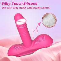 Vibromasseur triple vibration avec plaque de massage, jouet sexuel en silicone enveloppant pour femmes