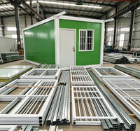 Cabine conteneur à structure en acier prête à l'emploi pour bureau de chantier, poste de garde, dortoir temporaire, salon de ferme