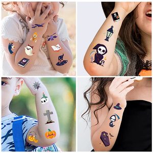Halloween dolcetto o scherzetto tatuaggi per ragazzi e ragazze premi di Halloween assortiti Goodies Party Favor per bambini impermeabile cartone animato - Product Image 2