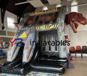 Parc de jeu gonflable de dinosaure de la <span class=keywords><strong>jungle</strong></span> d'enfants d'amusement superbe avec le videur et la <span class=keywords><strong>piscine</strong></span> gonflables <span class=keywords><strong>à</strong></span> vendre - Product Image 5