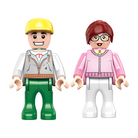 Blocs de construction en plastique COGO, jouets de construction, station-service, briques, blocs DIY, ville, ensembles de blocs de construction pour enfants