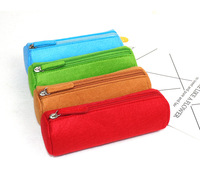 Sac à crayons en feutre écologique coloré, personnalisable, rangement en tissu pour la cuisine, cadeau pour les enfants