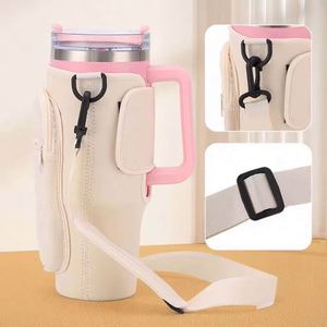 Bolsa de viaje con asa para vaso térmico Stanley de 40 oz, funda para botella de agua, estuche para teléfono, muestra gratuita de regalo. - Product Image 4