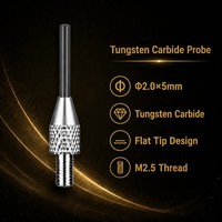 Sonde à pointe plate en carbure de tungstène SD2.0X5mm, filetage M2.5, pièce de rechange pour stylet de mesure d'indicateur de précision pour micromètre