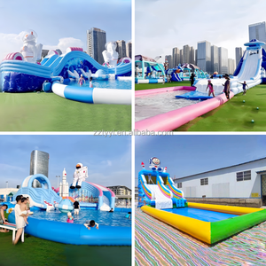 <span class=keywords><strong>Parc</strong></span> à thème <span class=keywords><strong>aquatique</strong></span> d'été best-seller Terrain de jeux gonflable pour enfants Piscine gorille avec toboggan combo facile à installer - Product Image 6