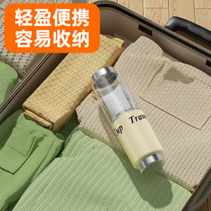 Vaso de Viaje para Enjuague Bucal, Porta Cepillos de Dientes Portátil, Plástico Negro Brillante, Tamaño de Viaje, Producto para el Cuidado Bucal - Product Image 5