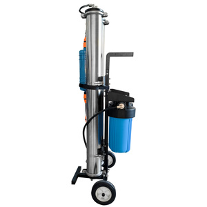 Sistema de Filtro de Agua Portátil de Triple Etapa de Acero Inoxidable con Bomba RO DI para Lavado de Coches, Desionización Exterior y Lavado de Paneles Solares sin Manchas - Product Image 2