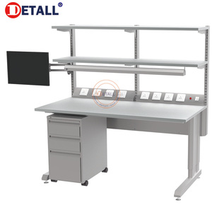 Poste de travail ESD réglable en acier laminé à froid, anti-statique, prêt pour l'automatisation, pour la réparation électronique et l'utilisation informatique - Product Image 3