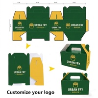 Maßgefertigte Verpackungsbox für Gebratenes Hähnchen Papiertüte Lebensmittelgeeignete Takeaway-Verpackung mit Logo OEM Fast-Food-Verpackungshersteller