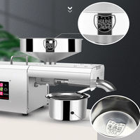 Presse à huile domestique en acier inoxydable de 4 kg/h pour l'extraction d'huiles de soja, d'arachide, de sésame et de colza