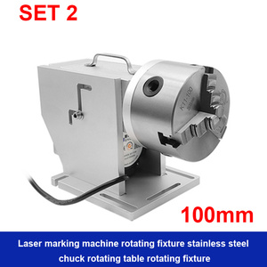 Axe rotatif professionnel à traversée de trou, 3 griffes avec fonction de décélération, pour machine de marquage et de gravure laser à fibre - Product Image 4