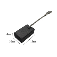 GWS 17-125 Balais de charbon pour meuleuse d'angle 6x10x17mm