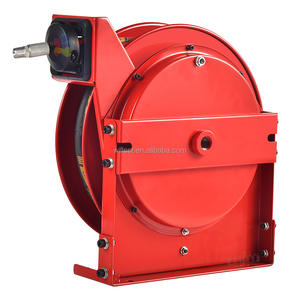 Enrouleur de Tuyau Industriel Rétractable WILLEST à Double Bras Haute Pression HRO8036-R3/8" avec Retour à Ressort et Support de Rangement - Product Image 1