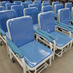 เตียงพยาบาลแบบพับได้พร้อมฟองน้ำสำหรับใช้ในโรงพยาบาล - Product Image 1