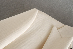 新着レディースブレザーダブルブレストジャケットレディースフォーマルスーツジャケット女性用ホワイトブレザー - Product Image 4