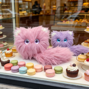 Compañero de Diálogo Inteligente con IA, Adorable Gato de Peluche Morado, Juguete de Peluche Perfecto para Cuentos para Dormir y Charlas de Niños - Product Image 1