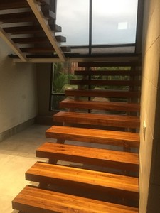 Pédale d'escalier en bois massif <span class=keywords><strong>de</strong></span> noyer noir, support d'escalier haut <span class=keywords><strong>de</strong></span> gamme, style américain, avec rambarde - Product Image 5