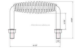 RF su misura di eliminazione di calore in rilievo a molla con impugnatura in acciaio al carbonio salda sulla maniglia della porta del fornello per Barbecue - Product Image 2
