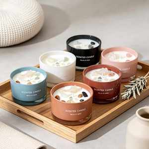 Bougie parfumée de luxe en cristal, fabriquée à la machine, aromathérapie, cire de soja naturelle, écologique, décoration d'intérieur, Noël - Product Image 3
