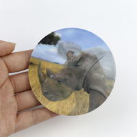 Feuille de logo transparente en PET lenticulaire 3D personnalisée pour coque de téléphone, autocollant adhésif de scène, impression privée, étiquette d'emballage