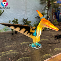 Statue de stégosaure animée mécanique à quatre pattes modèle de dinosaure stégosaure lumineux