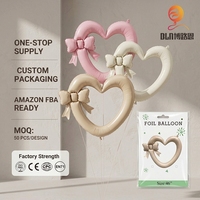Bouquet de ballons en forme de cœur BLN en gros, ballons en Mylar mat pastel, cadeau pour la Saint-Valentin, mariage, anniversaire, fête