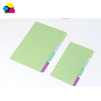 Hecho en china, 20 juegos, tamaño grande, A5, Insertable, Multicolor, índice, carpeta de papel, divisores