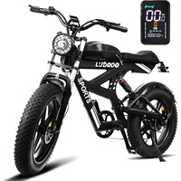 Vélo électrique EOEOTWO pour adultes, moteur arrière 750W, vélo tout-terrain électrique, 34 MPH, pneus larges en lithium, vélo électrique tout-terrain