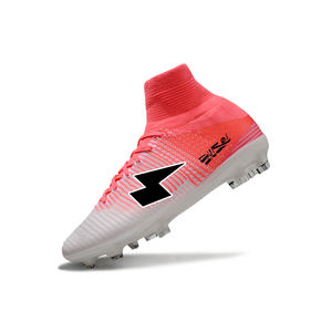 Chaussures de football montantes pour hommes 2025 – Vente en gros, respirantes, roses, pour l'hiver et l'été - Product Image 2