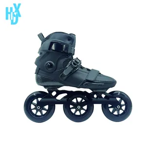 Customized high quality adult carbon fiber freestyle street roller skates 3*110mm wheels 3*125mm