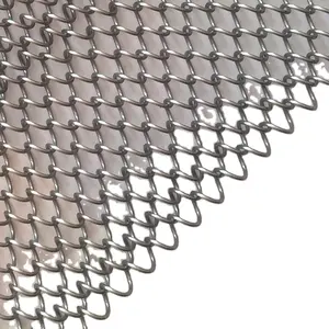 Kim loại dây kim cương lưới thép không gỉ nhôm trang trí dây lưới rèm với rèm tùy chỉnh