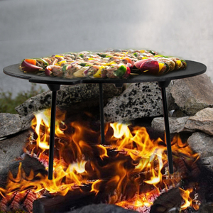 18 "ODM/OEM bán buôn Vòng gang nướng PAN Tripod nướng tấm gang lửa trại vỉ nướng - Product Image 5