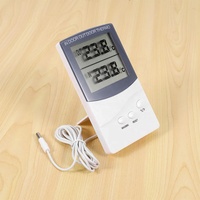 Higrómetro Digital, Monitor de Temperatura y Humedad Interior/Exterior con Pantalla LCD, Gran Venta