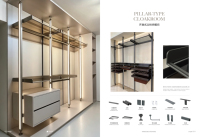 Système de penderie colonne Galaxy avec éclairage, étagère de rangement, profilé en aluminium, cadre de dressing ouvert sur mesure