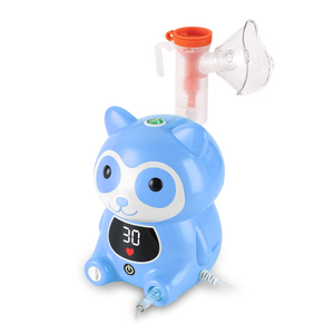 OEM recién lindo mapache pantalla digital inteligente para <span class=keywords><strong>tos</strong></span> asma duradero atomizar SFDA aprobado compresor nebulizador con sincronización - Product Image 3