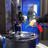 Equipo para Pulir Llantas, Máquina de Reparación de Ruedas, Torno CNC, Máquina de Corte de Llantas de Aleación de Aluminio para Vehículos AWR906VP