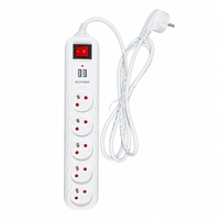 5-fach Steckdosenleiste mit 2 USB-Anschlüssen Standard-Erdung für Industrie & Krankenhaus 16A 250V