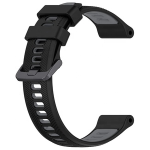 Bracelet de <span class=keywords><strong>montre</strong></span> en silicone bicolore 20mm 22mm pour bracelet de <span class=keywords><strong>montre</strong></span> <span class=keywords><strong>Garmin</strong></span> Forerunner 965/955/945/<span class=keywords><strong>745</strong></span> - Product Image 3