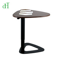 Meubles de salon au design moderne, table basse pneumatique réglable en hauteur avec table d'appoint convertible modulaire
