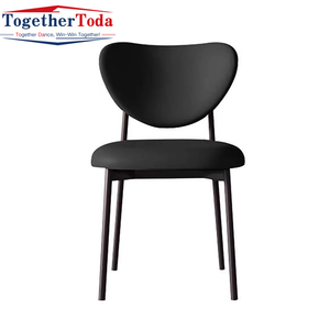 Sillas de Comedor Modernas Tapizadas en Cuero, Elegantes, Cómodas, Ligeras y Estables, con Bases de Metal, para Hogar y Oficina - Product Image 1