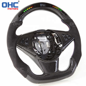 <span class=keywords><strong>Volant</strong></span> en cuir suédé avec affichage LED en fibre de carbone véritable pour <span class=keywords><strong>BMW</strong></span> Modification OHC Motors E64 630i 645ci 650i - Product Image 2