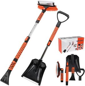 Trọng lượng nhẹ nhôm cơ thể với Ergonomic Grip rộng squeegee mở rộng tuyết bàn chải với có thể tháo rời <span class=keywords><strong>Ice</strong></span> <span class=keywords><strong>scraper</strong></span> cho xe - Product Image 1