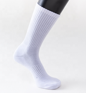KANGYI chaussettes côtelées de haute qualité concevez vos propres chaussettes blanches simples de basket-ball - Product Image 5
