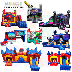 Halloween Witch Pumpkin Themed Inflatable Combo Bounce Slide, Ghost Castle Kids Jumping Castle for Halloween Party, - Product Image 5
