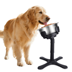 Soporte Portátil de Plástico Sólido para Cuenco de Perro al por Mayor, Ancho Ajustable, Se Adapta a Varios Tamaños de Cuenco, Antideslizante, Estable, <span class=keywords><strong>Alivio</strong></span> Cervical - Product Image 1