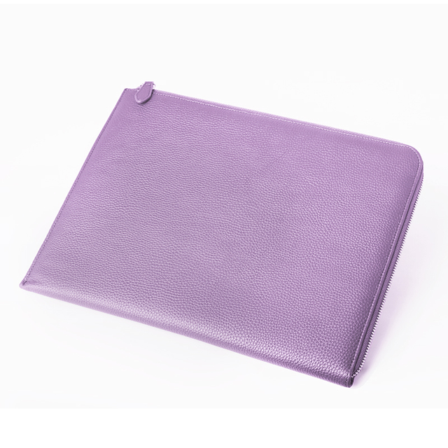 Custom Luxury Portable Genuine Leather Laptop Sleeves Leather Tablet Sleeve case for ipad