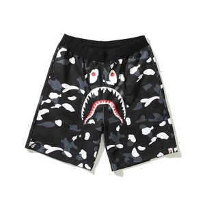 Shorts décontractés mi-longs en coton avec cordon de serrage, motif camouflage requin, lumineux, pour hommes et femmes, style plage - Product Image 6