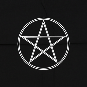 Pantacle pentagramme imprimé en tissu d'autel Nouveau tarot rectangulaire Wiccan fait à la main en coton Décoration intérieure par des expéditeurs indiens - Product Image 1